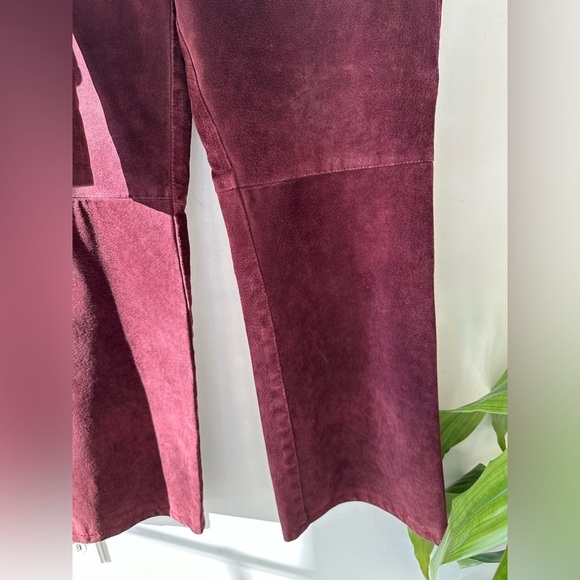 Vintage Suede Jacket & Pant Set - “Skotts Suede” - Deep Plum - Size 6 - Picture 6 of 13